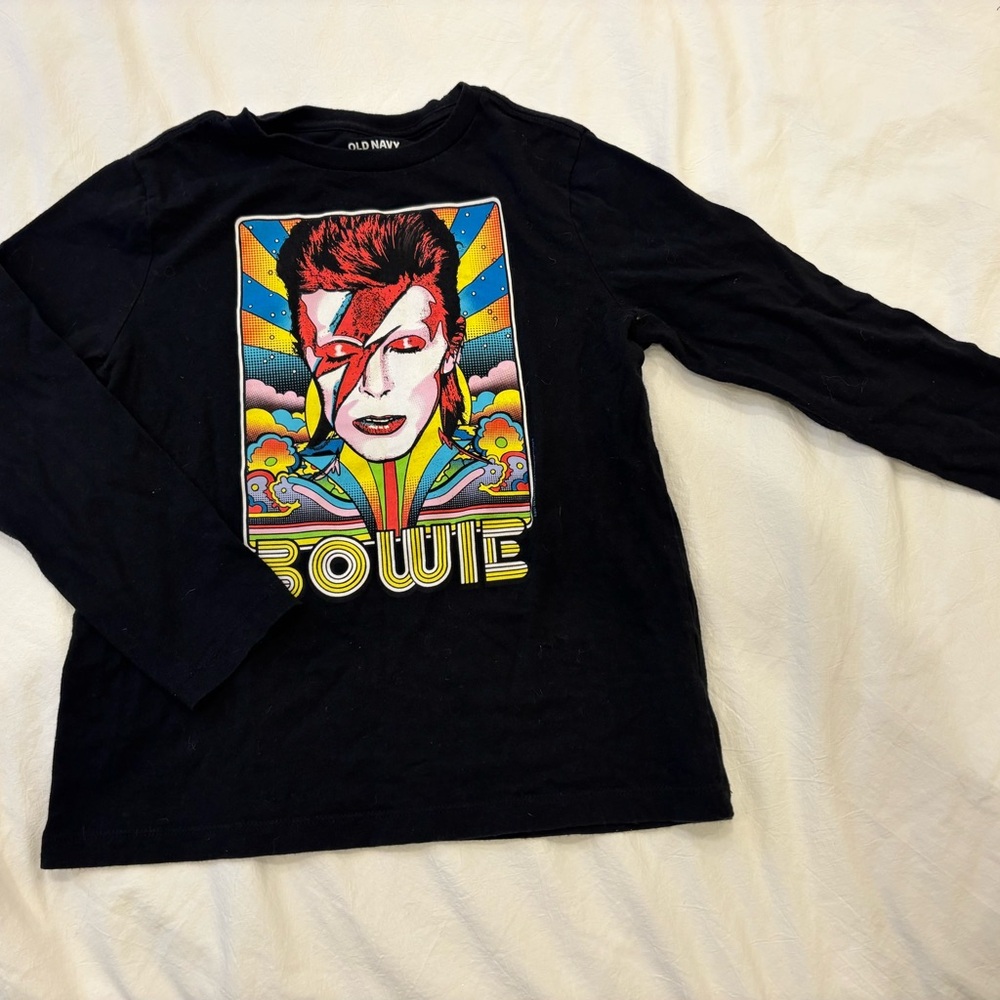 Black Graphic Long Sleeve Shirt